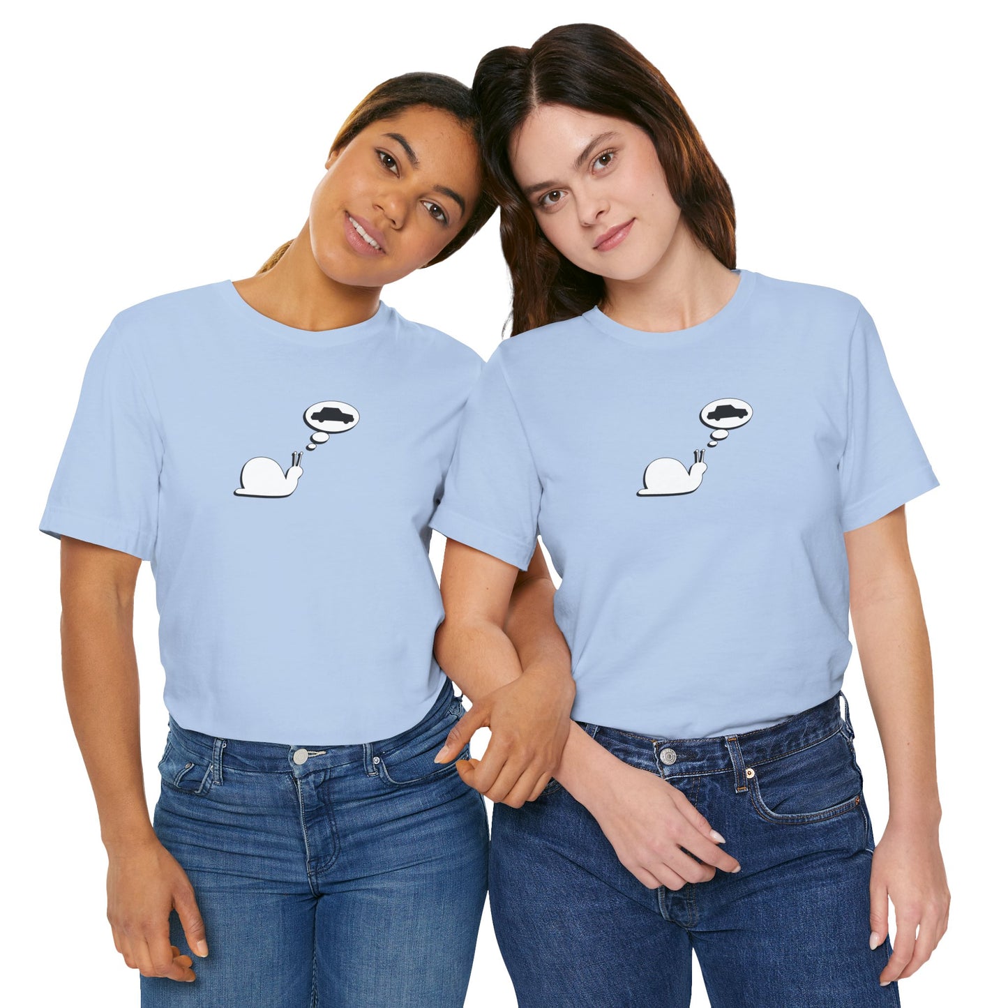 Snail Yearns to Go Fast - Soft Cotton Tee - Adult/Unisex