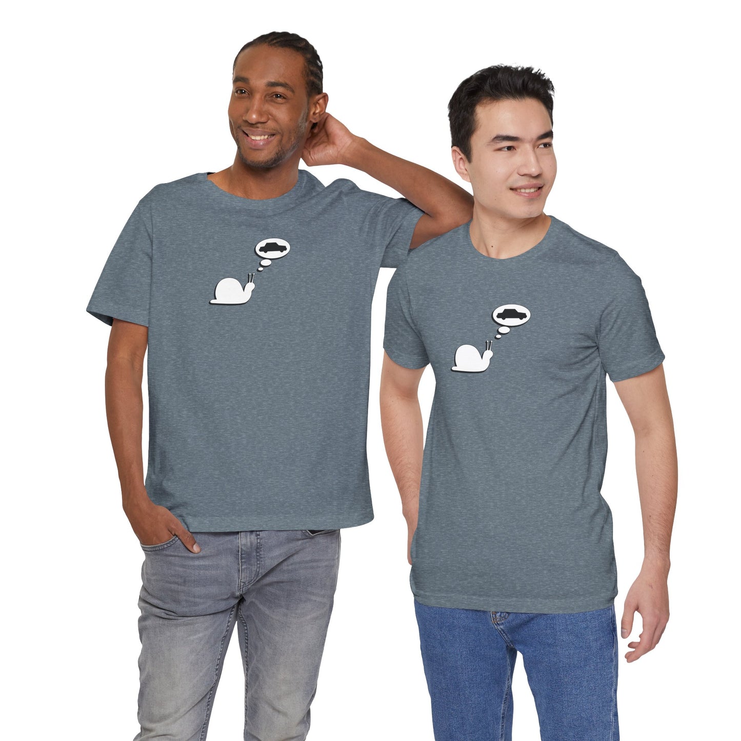 Snail Yearns to Go Fast - Soft Cotton Tee - Adult/Unisex
