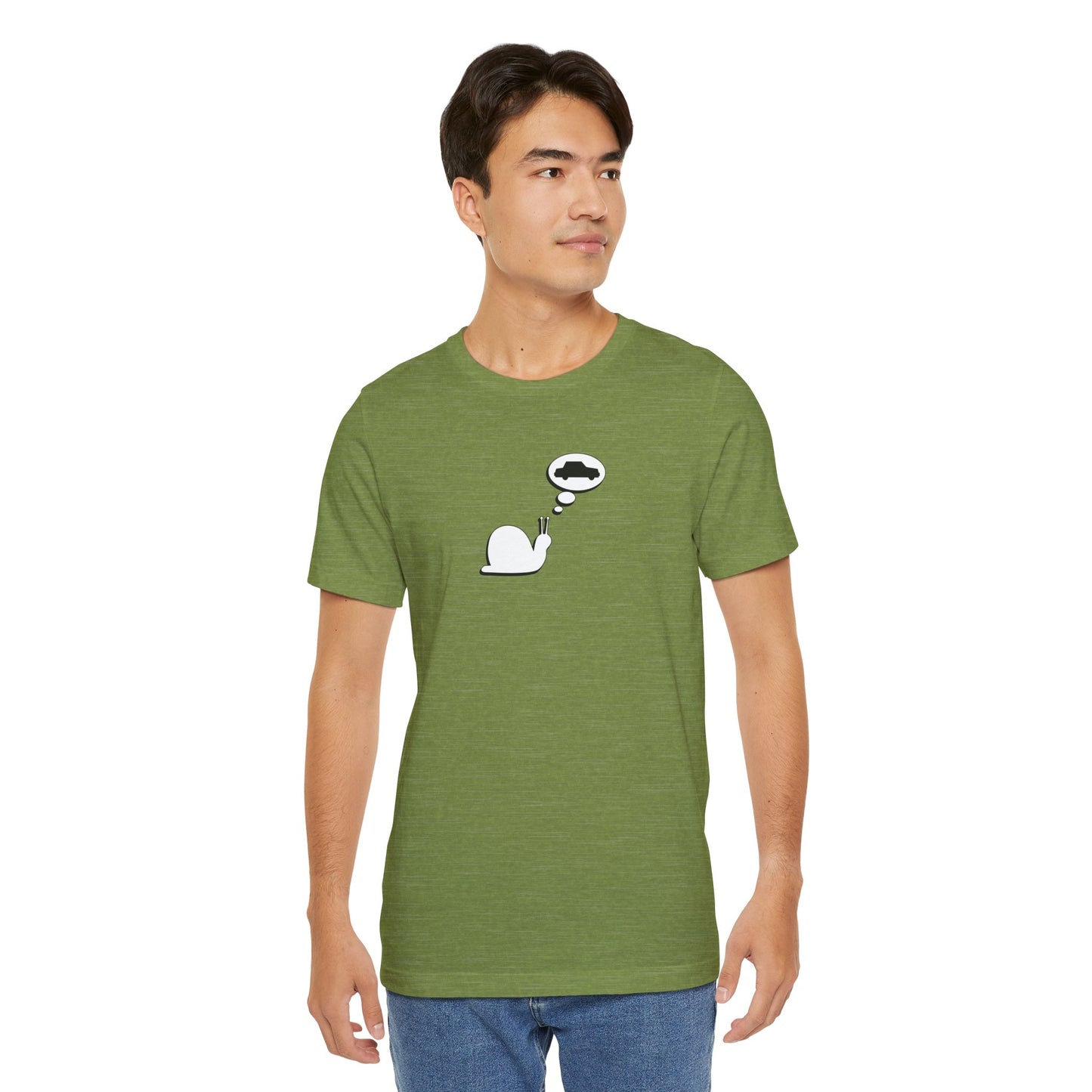 Snail Yearns to Go Fast - Soft Cotton Tee - Adult/Unisex
