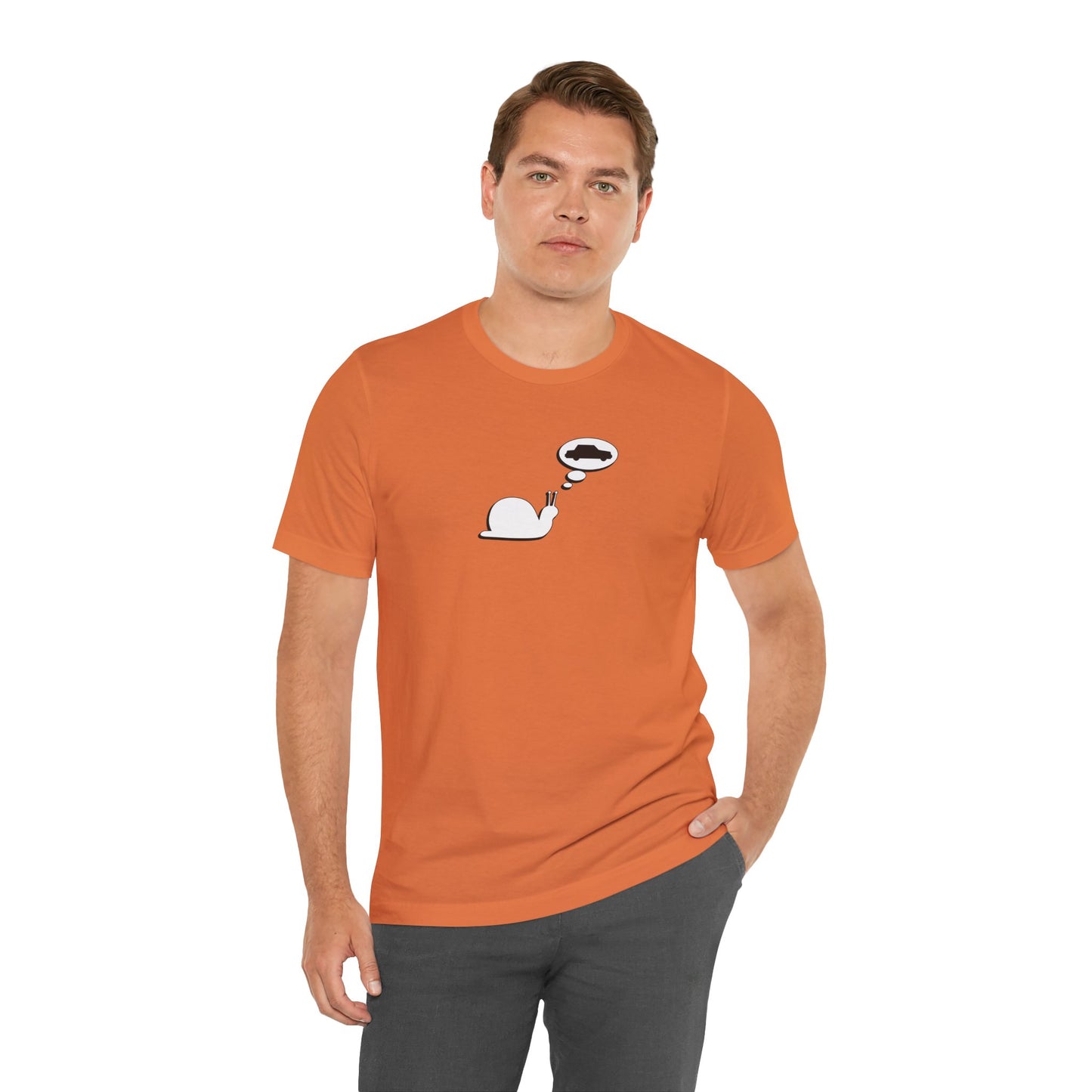 Snail Yearns to Go Fast - Soft Cotton Tee - Adult/Unisex