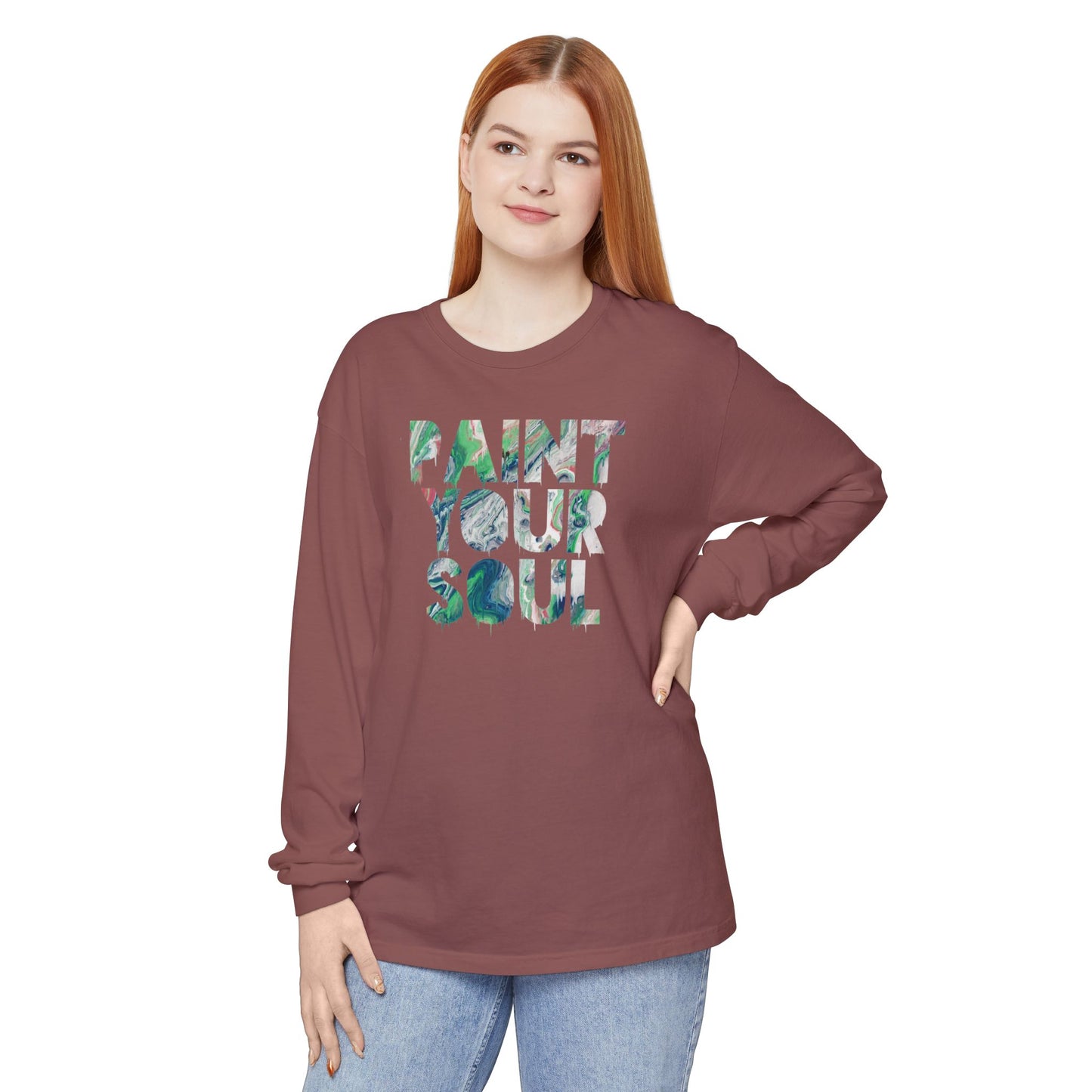 PAINT YOUR SOUL - Comfy Long-Sleeve Shirt - Adult/Unisex