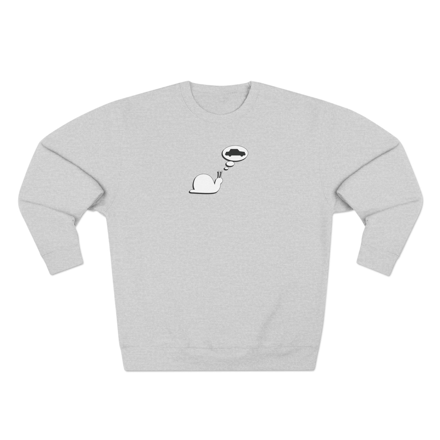 Snail Yearns to Go Fast - Cozy Crewneck Sweater - Adult/Unisex