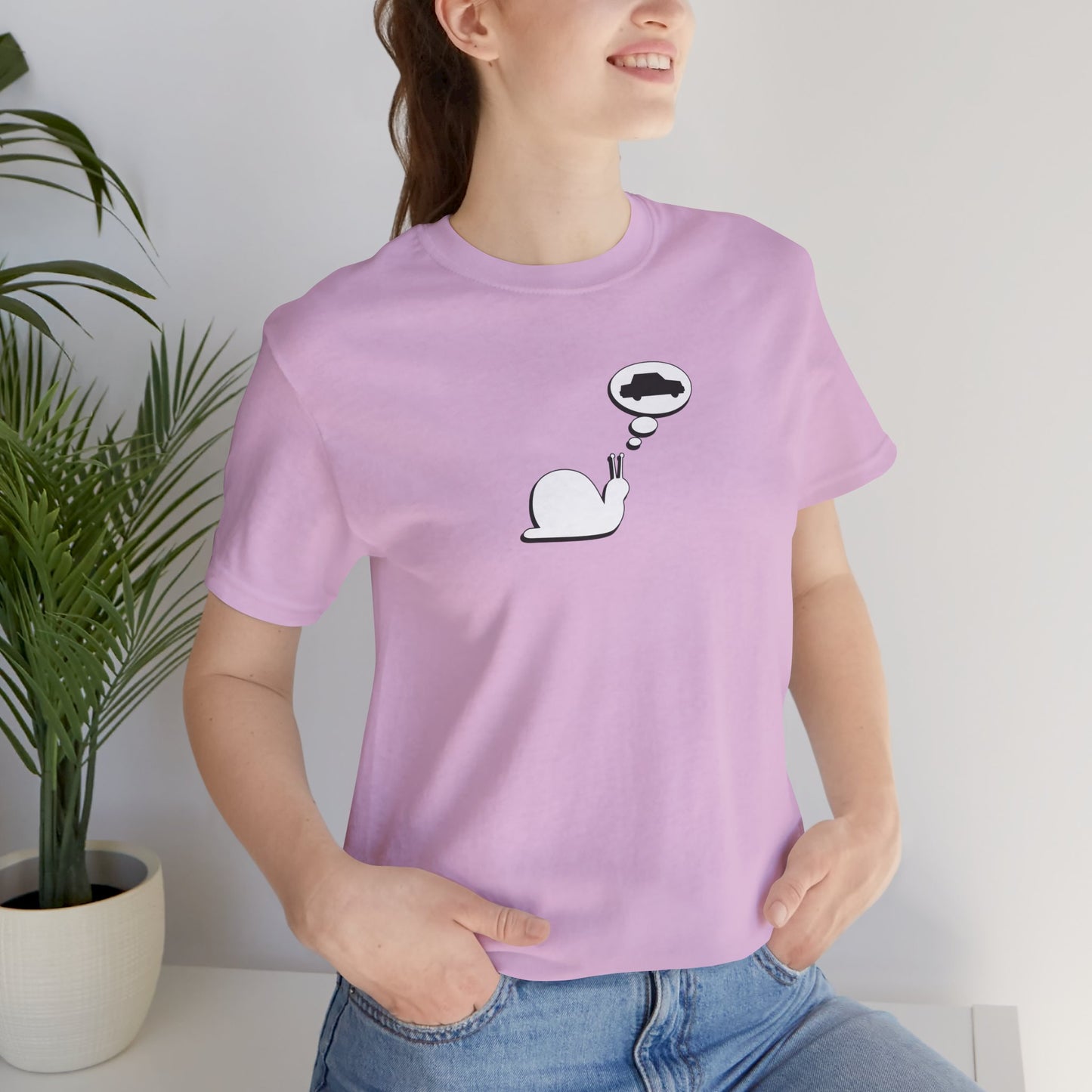 Snail Yearns to Go Fast - Soft Cotton Tee - Adult/Unisex