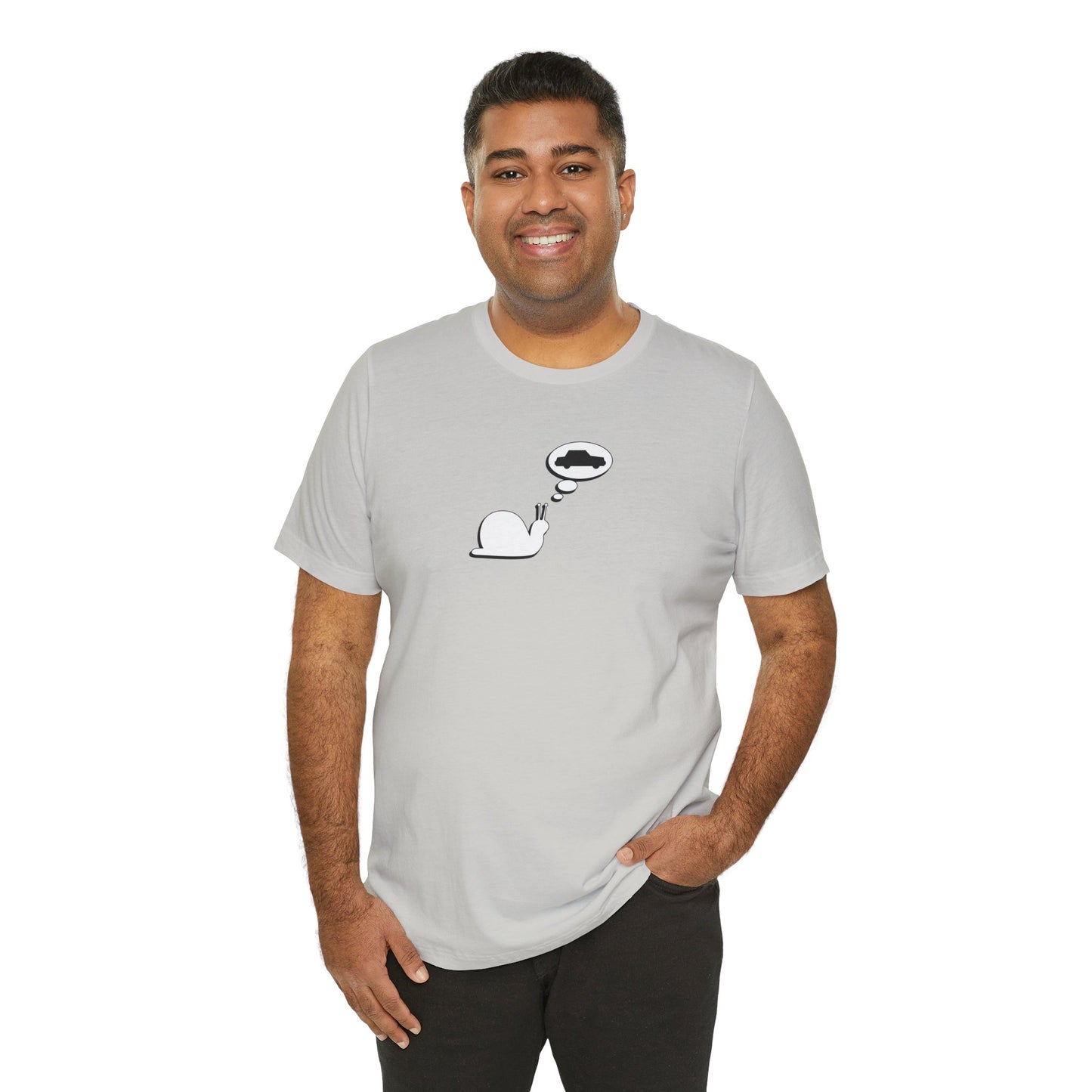 Snail Yearns to Go Fast - Soft Cotton Tee - Adult/Unisex