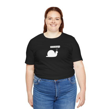 My Snail Wife Left Me -  Soft Cotton Tee - Adult/Unisex