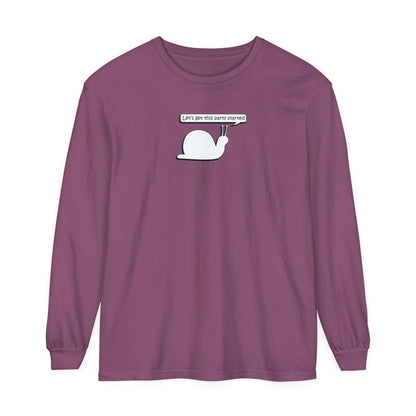 Let's Get This Party Started Snail - Comfy Long-Sleeve Shirt - Adult/Unisex