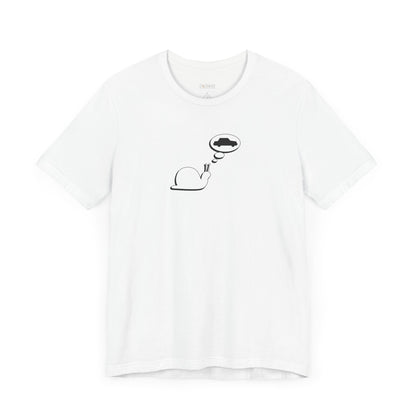 Snail Yearns to Go Fast -  Soft Cotton Tee - Adult/Unisex