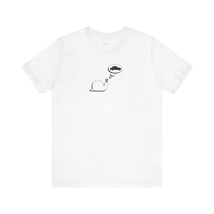 Snail Yearns to Go Fast -  Soft Cotton Tee - Adult/Unisex