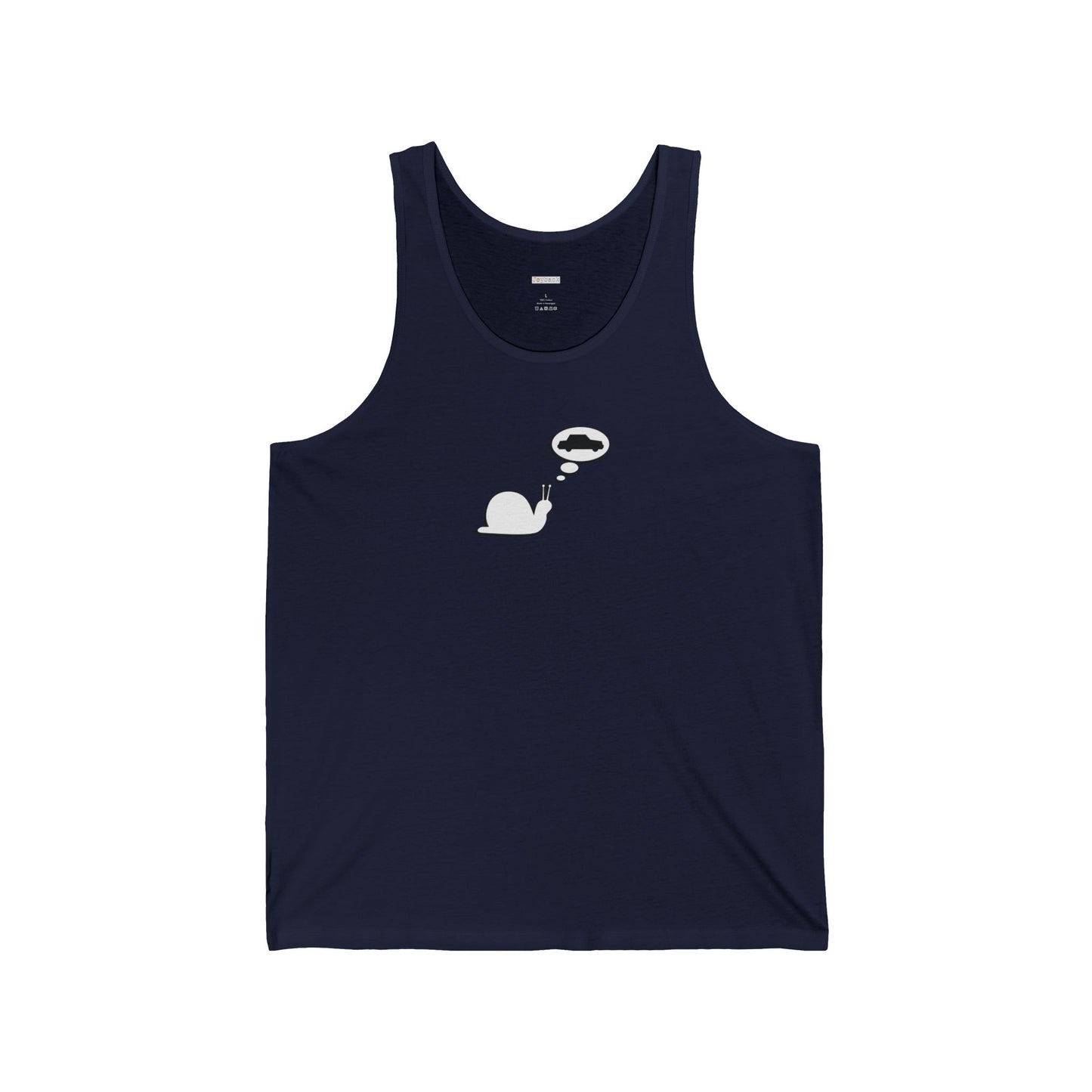 Snail Yearns to Go Fast - Unisex Jersey Tank - Adult/Unisex