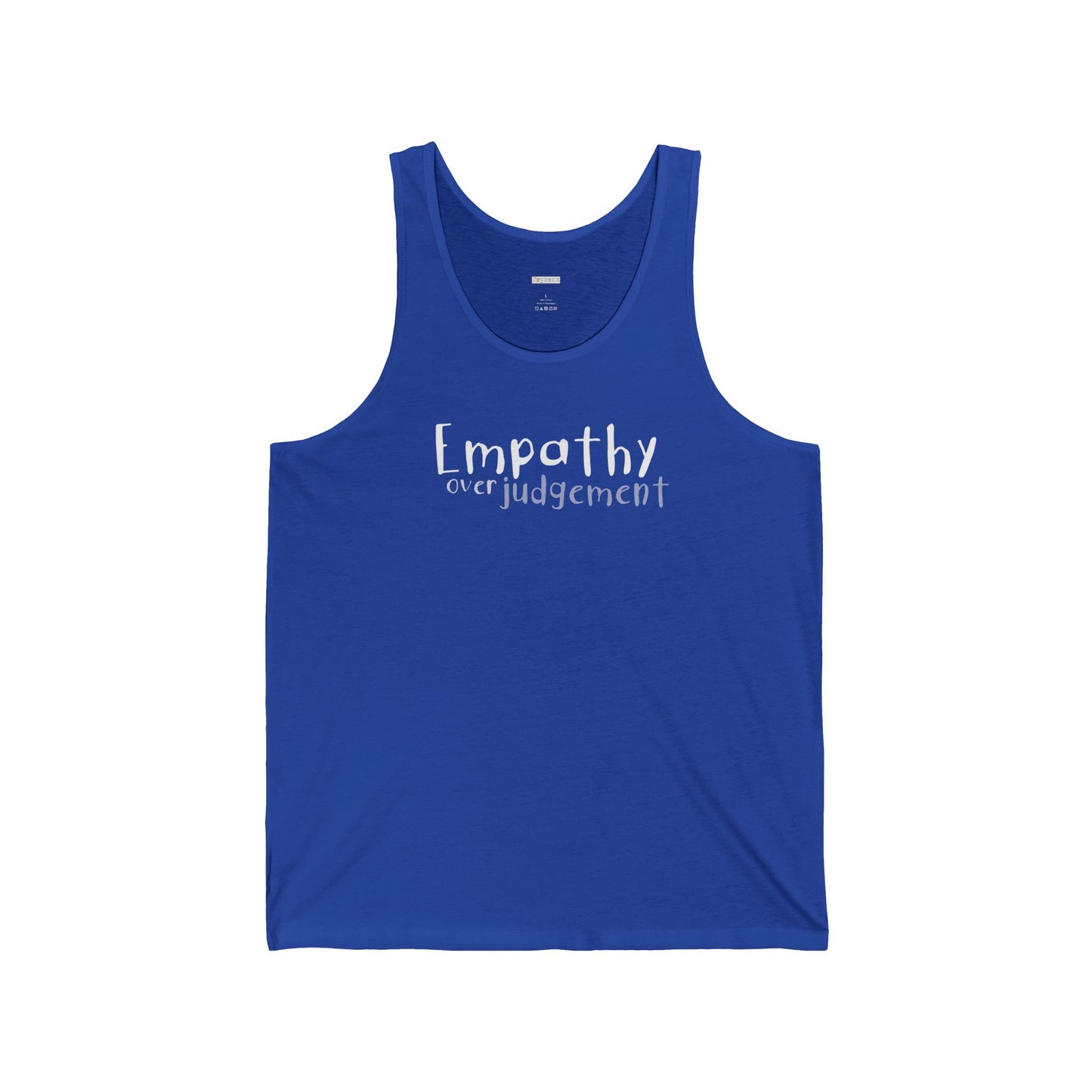 Empathy Over Judgement - Unisex Jersey Tank - Adult/Unisex