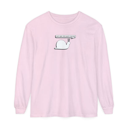 Let's Get This Party Started Snail - Comfy Long-Sleeve Shirt - Adult/Unisex