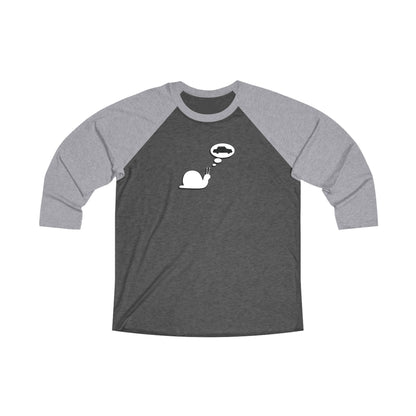 Snail Yearns to Go Fast - Comfy Baseball Tee - Adult/Unisex