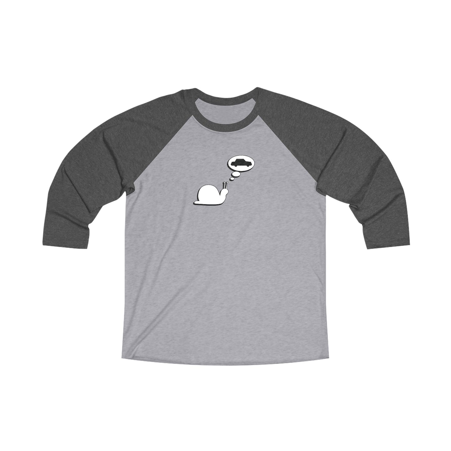 Snail Yearns to Go Fast - Comfy Baseball Tee - Adult/Unisex