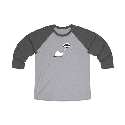 Snail Yearns to Go Fast - Comfy Baseball Tee - Adult/Unisex