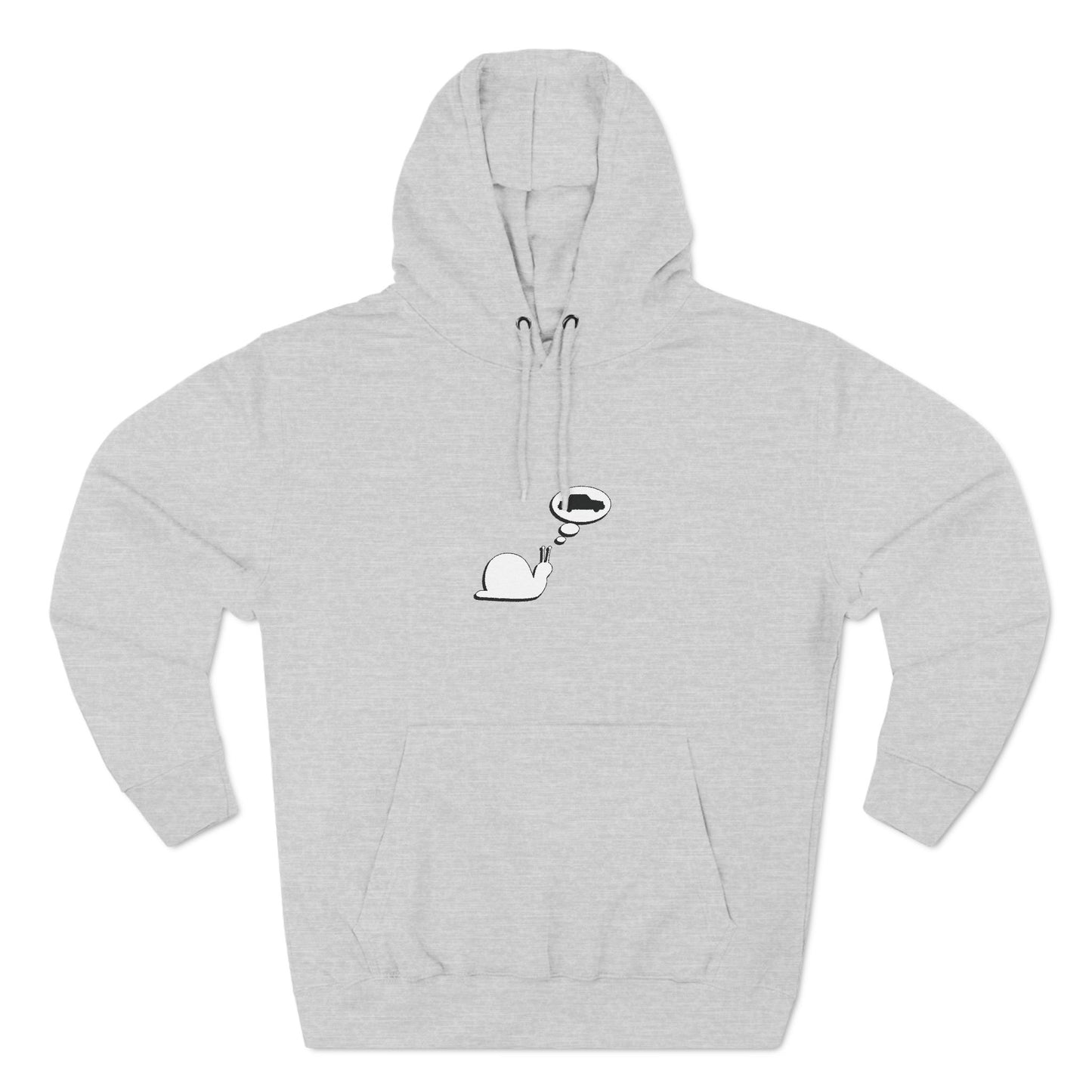 Snail Yearns to Go Fast - Cozy Fleece Hoodie - Adult/Unisex