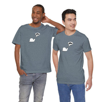 Snail Yearns to Go Fast -  Soft Cotton Tee - Adult/Unisex