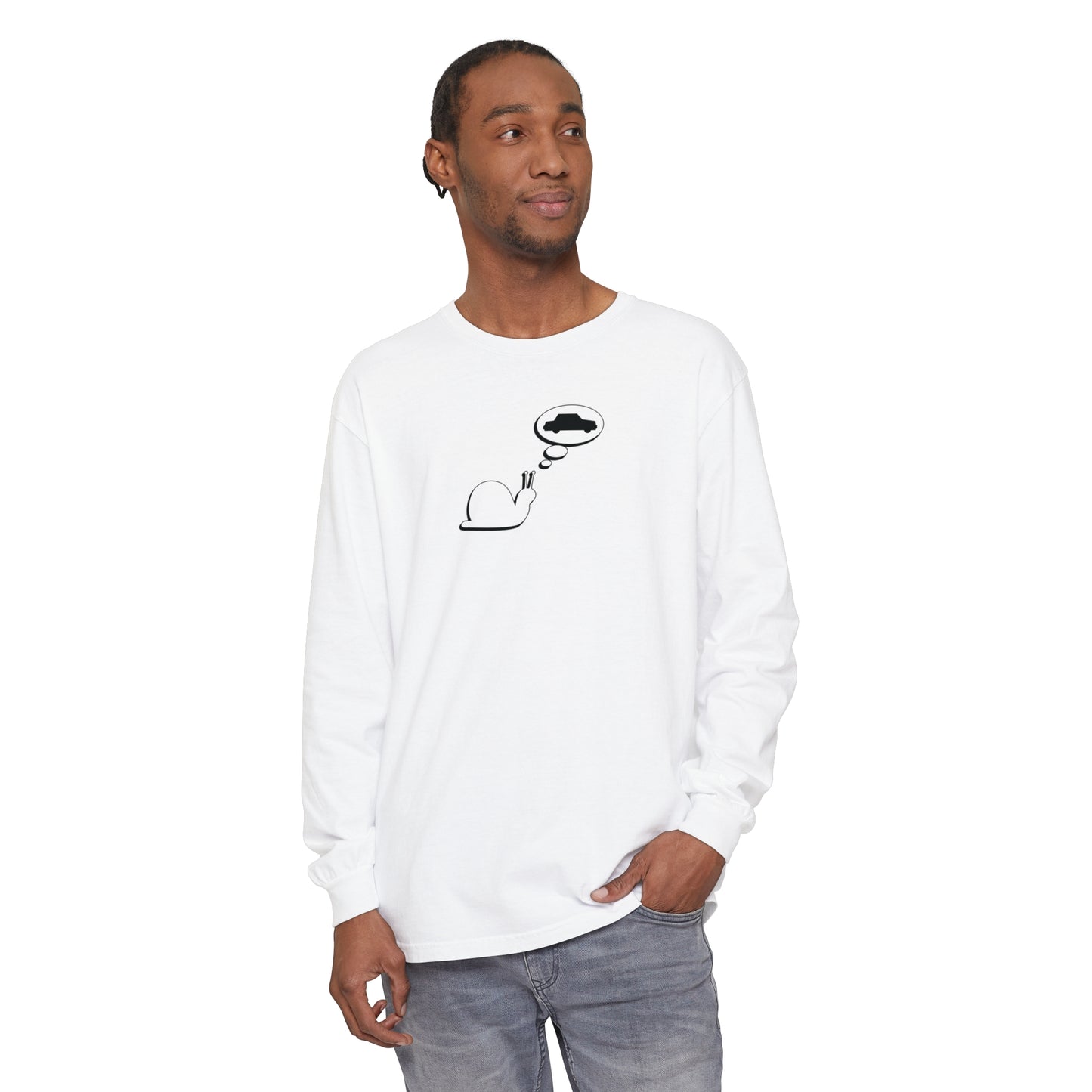 Snail Yearns to Go Fast - Comfy Long-Sleeve Shirt - Adult/Unisex