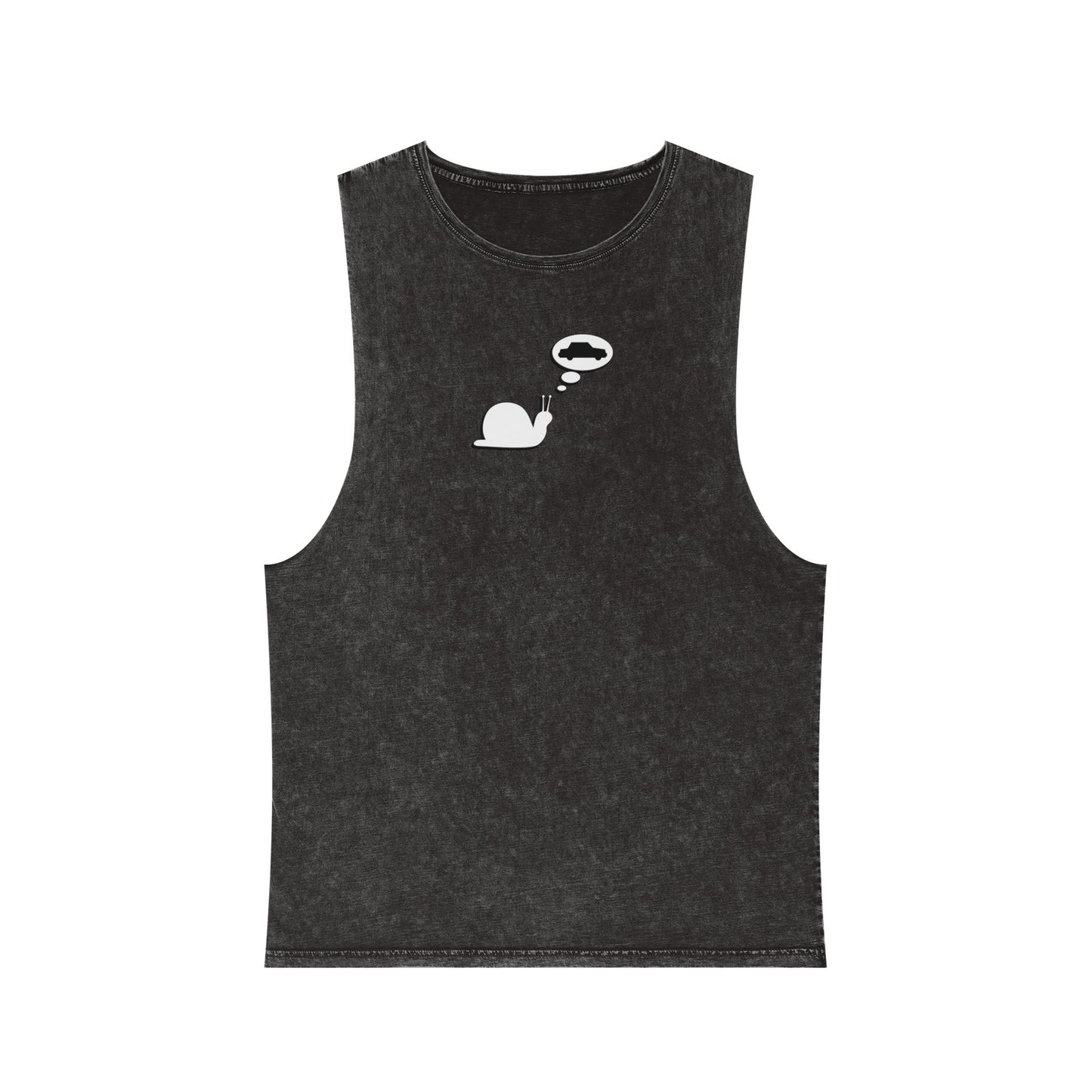 Snail Yearns to Go Fast - Stonewash Tank - Adult/Unisex