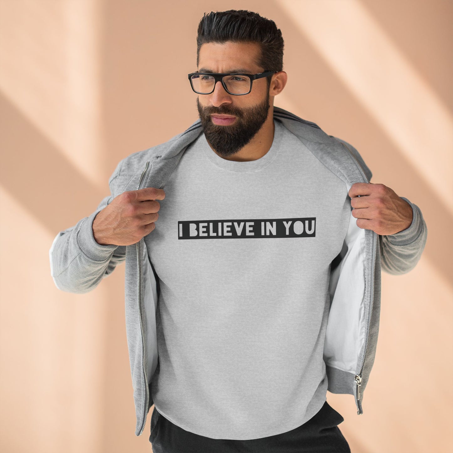 I Believe In You - Cozy Crewneck Sweater - Adult/Unisex