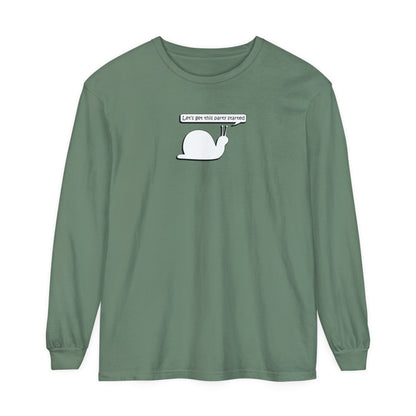 Let's Get This Party Started Snail - Comfy Long-Sleeve Shirt - Adult/Unisex