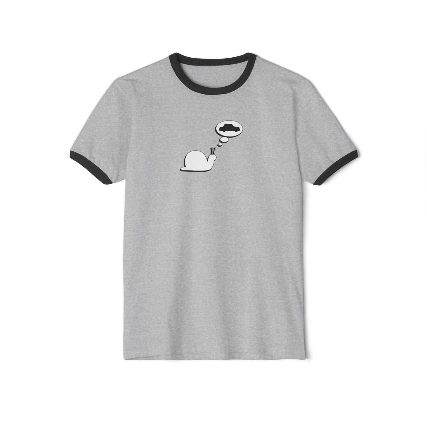 Snail Yearns to Go Fast - Comfy Ring T-Shirt - Adult/Unisex