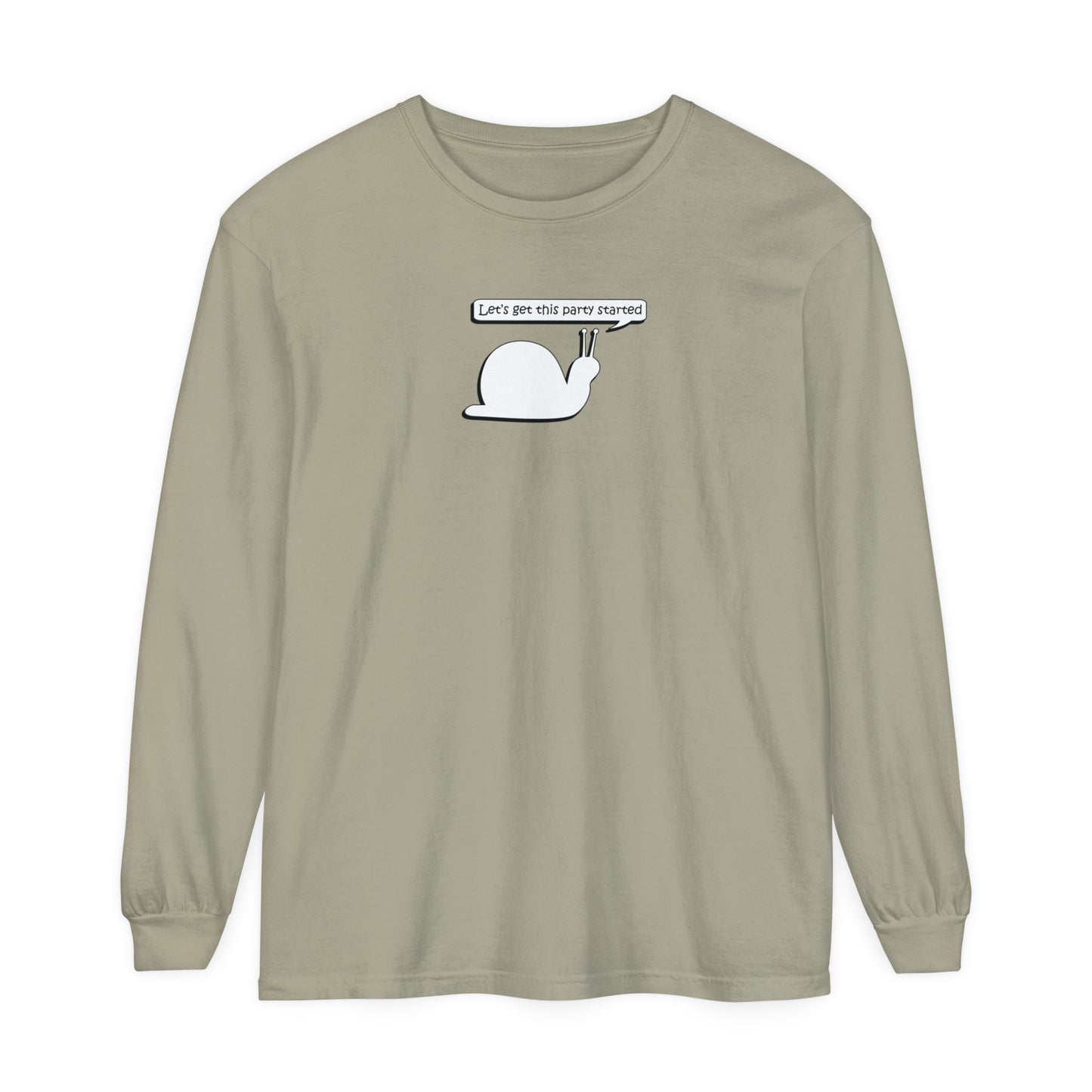 Let's Get This Party Started Snail - Comfy Long-Sleeve Shirt - Adult/Unisex