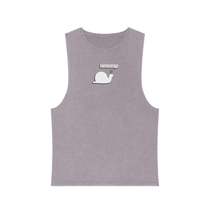 My Snail Wife Left Me - Stonewash Tank - Adult/Unisex