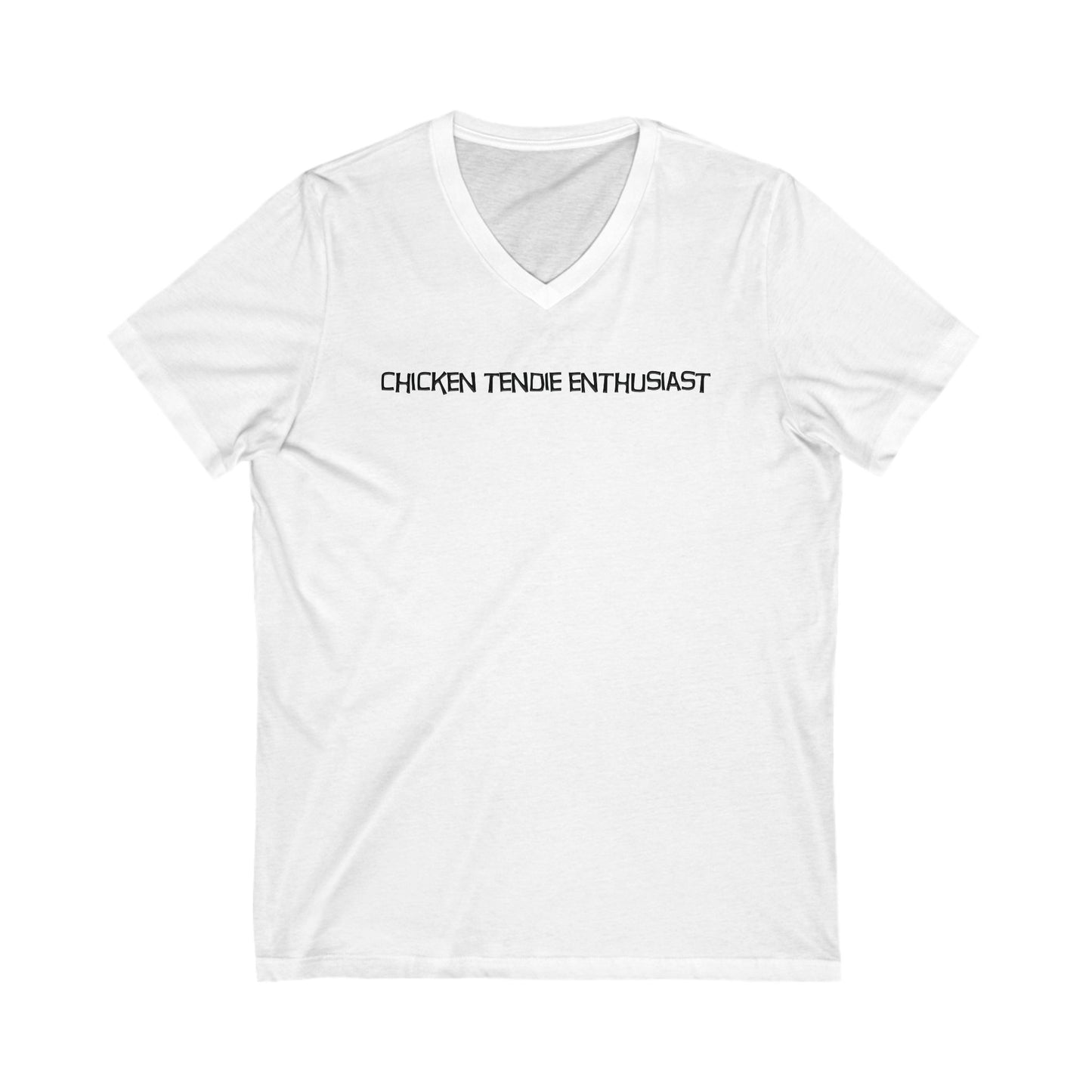 Chicken Tendie Enthusiast - Ultra-Comfort V-Neck T - Adult/Unisex