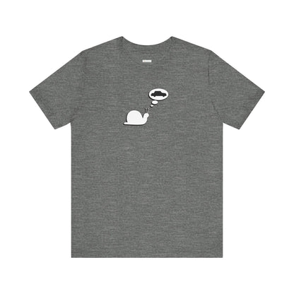 Snail Yearns to Go Fast -  Soft Cotton Tee - Adult/Unisex