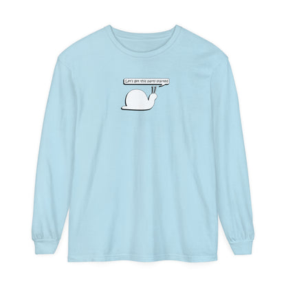 Let's Get This Party Started Snail - Comfy Long-Sleeve Shirt - Adult/Unisex