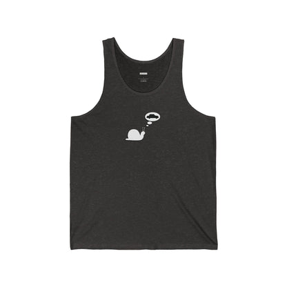 Snail Yearns to Go Fast - Unisex Jersey Tank - Adult/Unisex