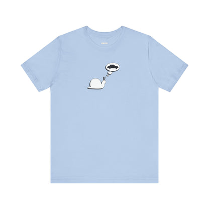 Snail Yearns to Go Fast -  Soft Cotton Tee - Adult/Unisex