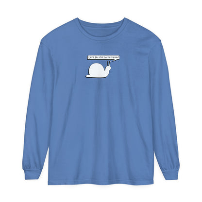 Let's Get This Party Started Snail - Comfy Long-Sleeve Shirt - Adult/Unisex