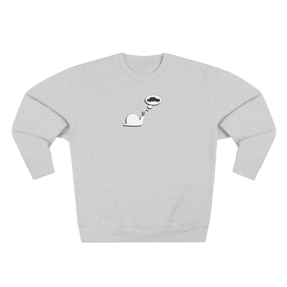 Snail Yearns to Go Fast - Cozy Crewneck Sweater - Adult/Unisex