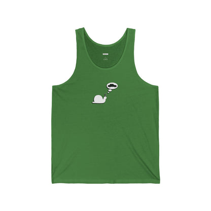 Snail Yearns to Go Fast - Unisex Jersey Tank - Adult/Unisex