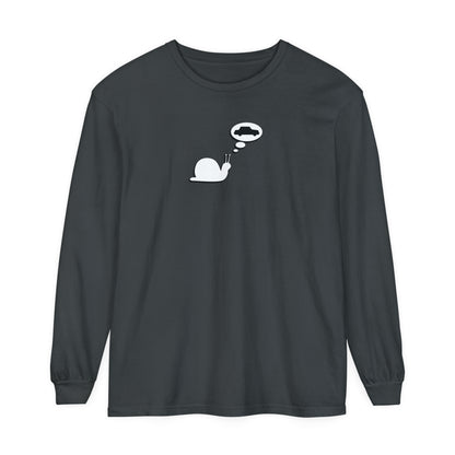 Snail Yearns to Go Fast - Comfy Long-Sleeve Shirt - Adult/Unisex