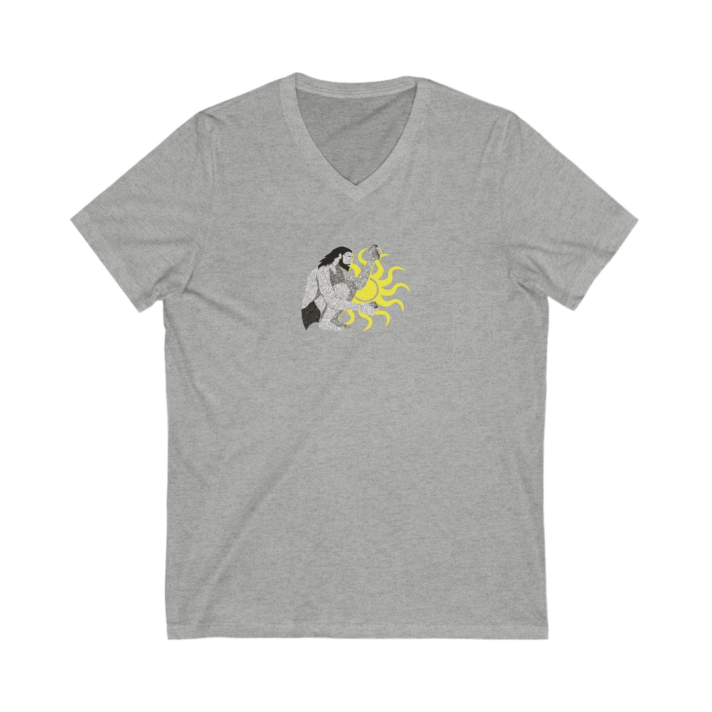 Caveman - Ultra-Comfort V-Neck T - Adult/Unisex