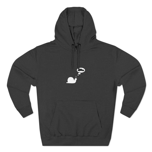 Snail Yearns to Go Fast - Cozy Fleece Hoodie - Adult/Unisex