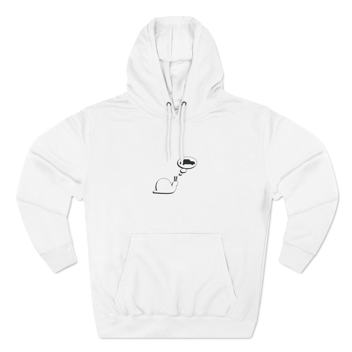 Snail Yearns to Go Fast - Cozy Fleece Hoodie - Adult/Unisex