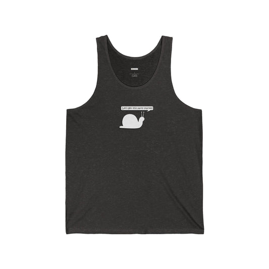 Let's Get This Party Started Snail - Unisex Jersey Tank - Adult/Unisex