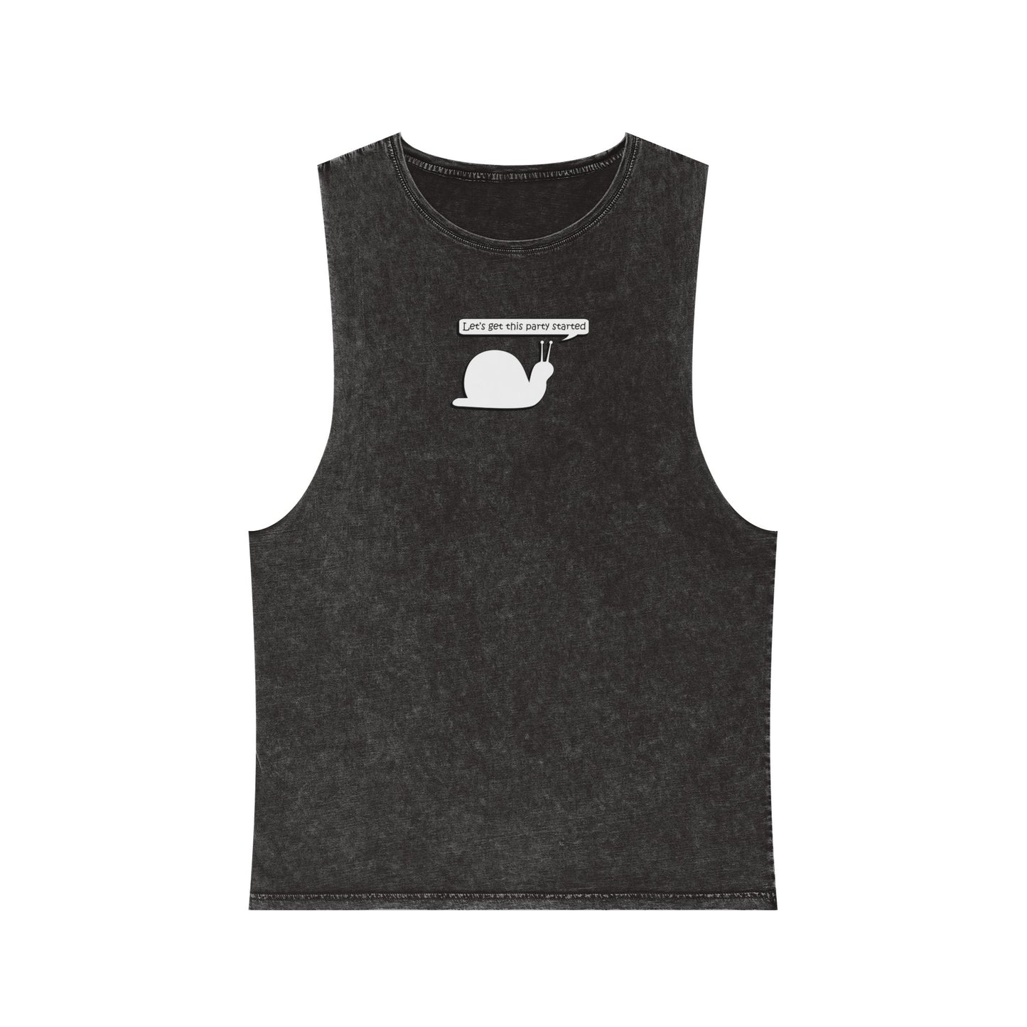 Let's Get This Party Started Snail - Stonewash Tank - Adult/Unisex