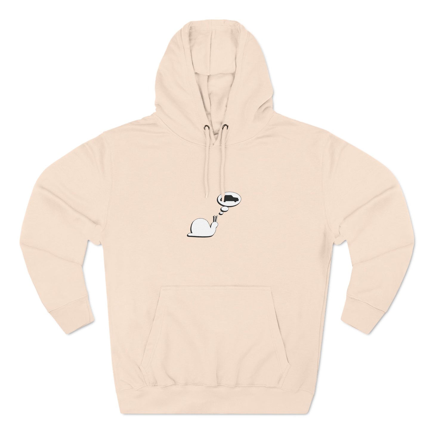 Snail Yearns to Go Fast - Cozy Fleece Hoodie - Adult/Unisex