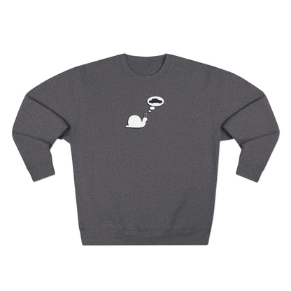 Snail Yearns to Go Fast - Cozy Crewneck Sweater - Adult/Unisex