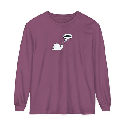 Snail Yearns to Go Fast - Comfy Long-Sleeve Shirt - Adult/Unisex