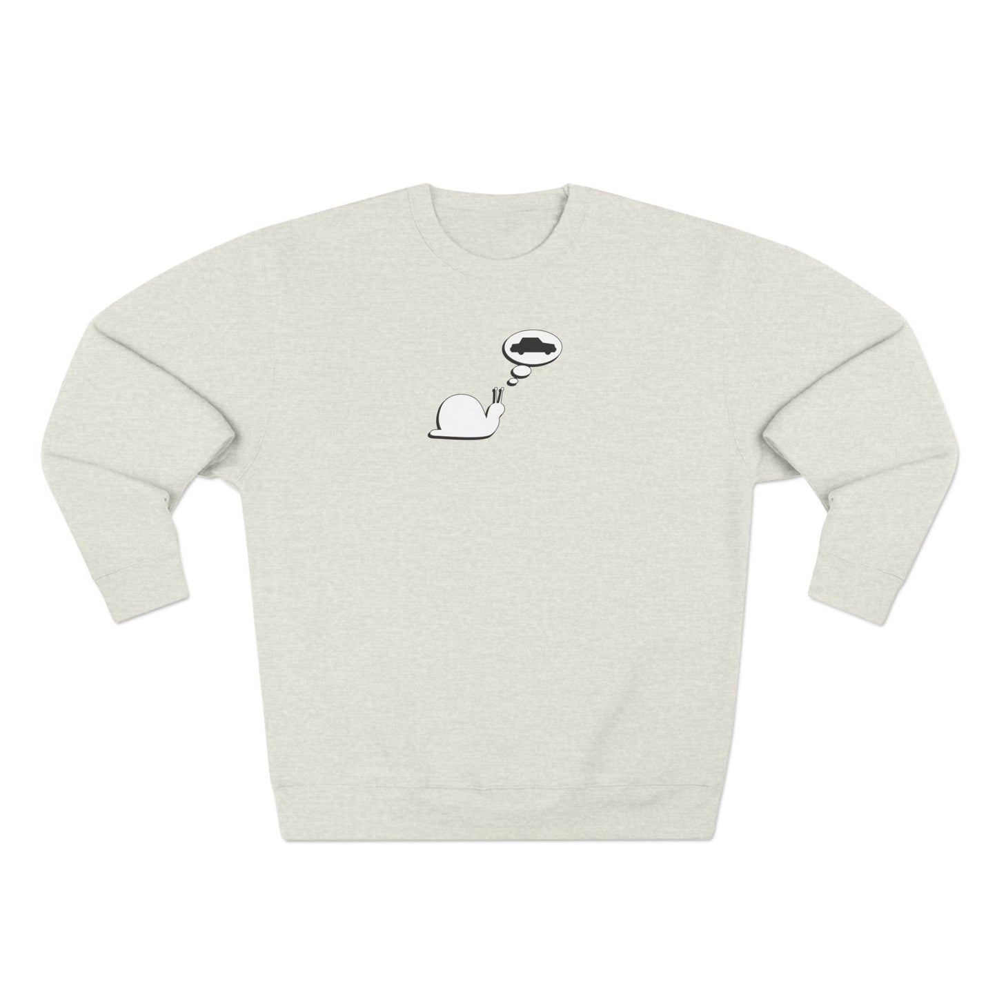 Snail Yearns to Go Fast - Cozy Crewneck Sweater - Adult/Unisex