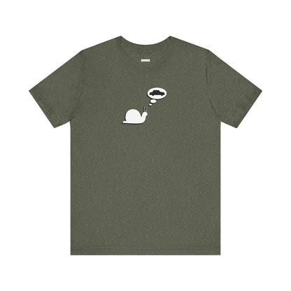 Snail Yearns to Go Fast -  Soft Cotton Tee - Adult/Unisex