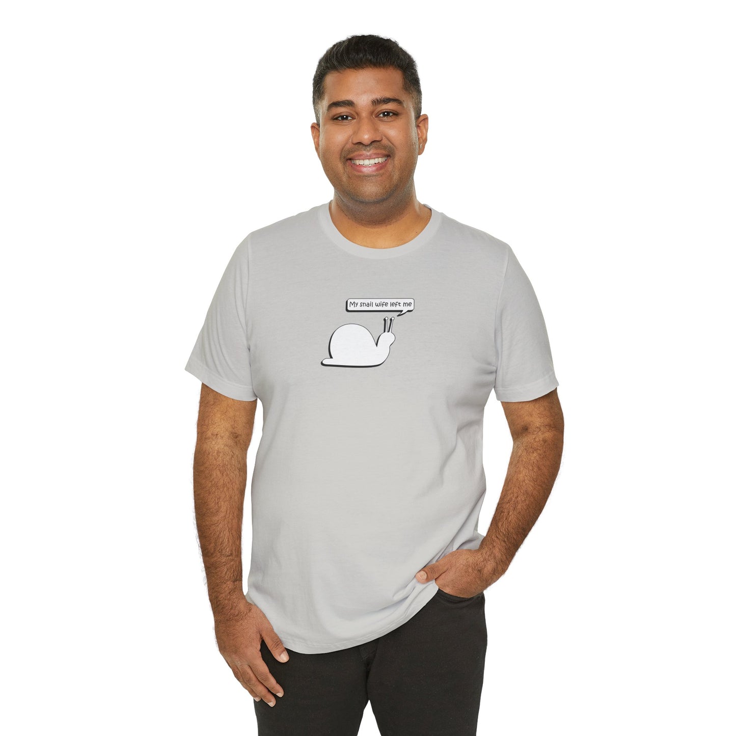 My Snail Wife Left Me -  Soft Cotton Tee - Adult/Unisex