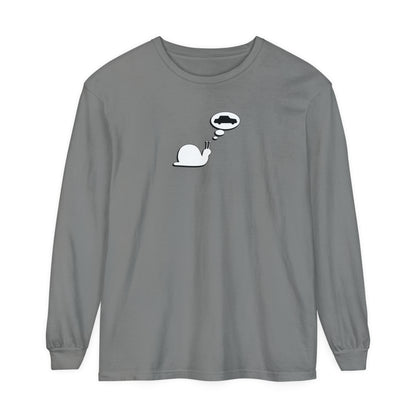 Snail Yearns to Go Fast - Comfy Long-Sleeve Shirt - Adult/Unisex