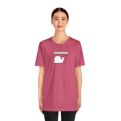 Let's Get This Party Started Snail -  Soft Cotton Tee - Adult/Unisex