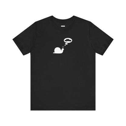 Snail Yearns to Go Fast -  Soft Cotton Tee - Adult/Unisex